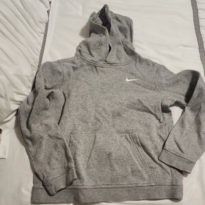 Nike Boy's Heather Gray Pullover Hoodie